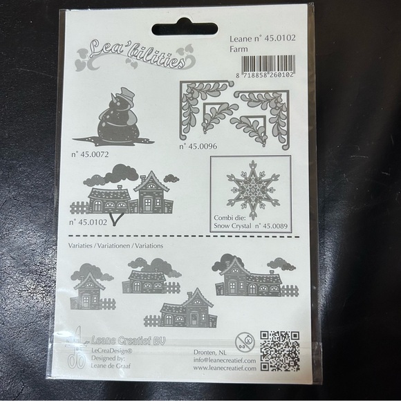 Lea'bilities cut & emboss dies: country house scene 8 pcs - Picture 3 of 3